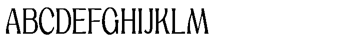 Mighast Light Semi Condensed Font UPPERCASE