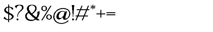 Mighast Light Semi Expanded Font OTHER CHARS