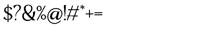 Mighast Light Font OTHER CHARS