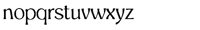Mighast Light Font LOWERCASE