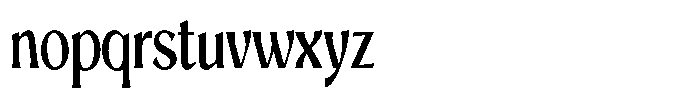 Mighast Medium Condensed Font LOWERCASE