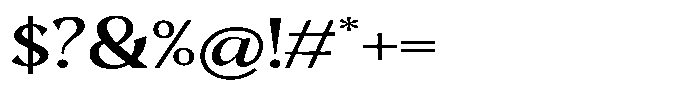 Mighast Medium Expanded Font OTHER CHARS