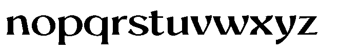 Mighast Medium Expanded Font LOWERCASE