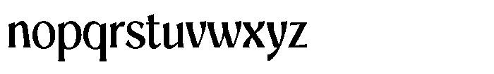 Mighast Medium Semi Condensed Font LOWERCASE