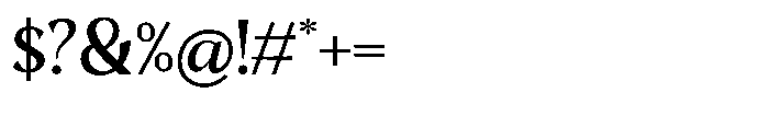 Mighast Medium Font OTHER CHARS
