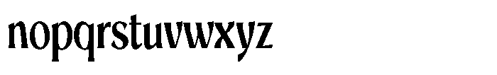 Mighast Semi Bold Condensed Font LOWERCASE