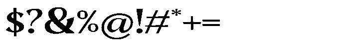 Mighast Semi Bold Expanded Font OTHER CHARS
