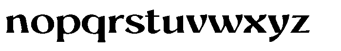 Mighast Semi Bold Expanded Font LOWERCASE