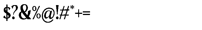 Mighast Semi Bold Semi Condensed Font OTHER CHARS