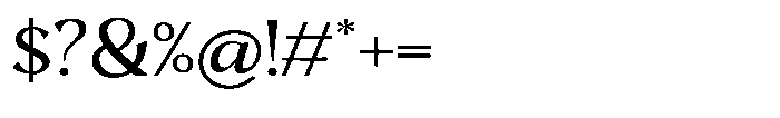 Mighast Semi Expanded Font OTHER CHARS
