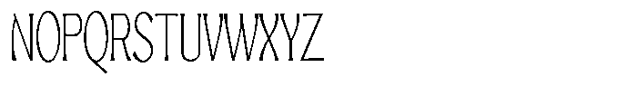 Mighast Thin Condensed Font UPPERCASE