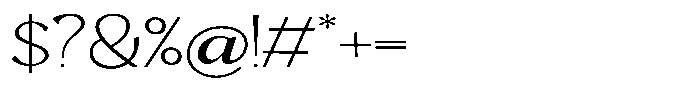 Mighast Thin Expanded Font OTHER CHARS