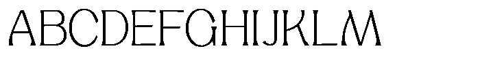 Mighast Thin Expanded Font UPPERCASE