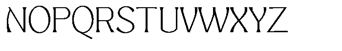 Mighast Thin Expanded Font UPPERCASE