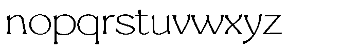 Mighast Thin Expanded Font LOWERCASE