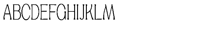 Mighast Thin Semi Condensed Font UPPERCASE