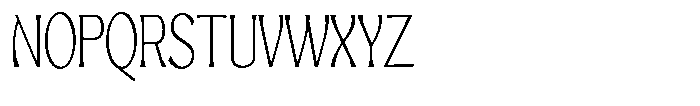 Mighast Thin Semi Condensed Font UPPERCASE