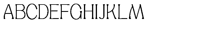 Mighast Thin Semi Expanded Font UPPERCASE