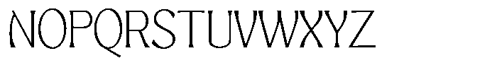 Mighast Thin Semi Expanded Font UPPERCASE