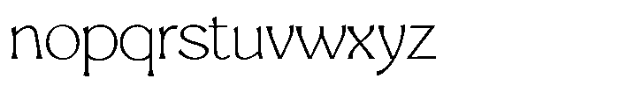 Mighast Thin Semi Expanded Font LOWERCASE