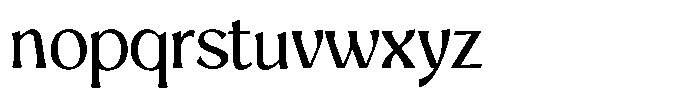 Mighast Variable TT Regular Font LOWERCASE