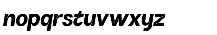Mightail Oblique Font LOWERCASE