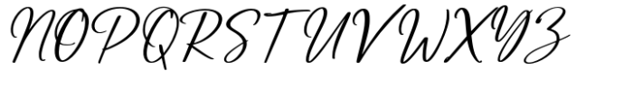 Mightiest Autograph Font UPPERCASE