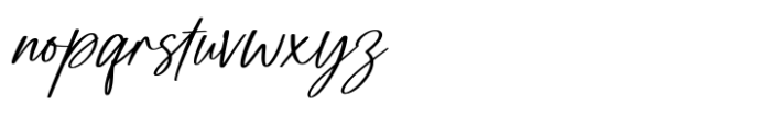 Mightiest Autograph Font LOWERCASE