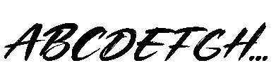 Mightora Italic Font UPPERCASE
