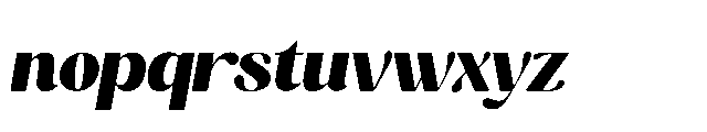 Mighty Monte Italic Font LOWERCASE