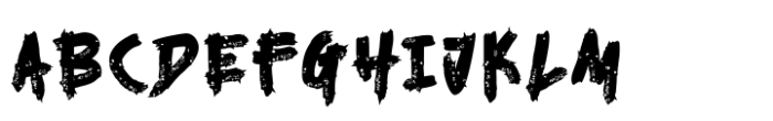 Mighty Terror Font UPPERCASE