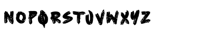 Mighty Terror Font LOWERCASE