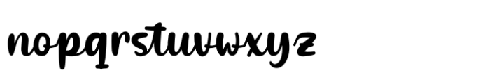 Migoove Regular Font LOWERCASE