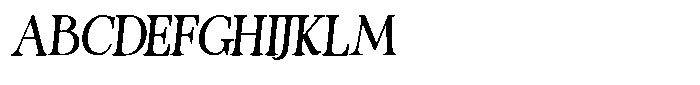 Migorta Elegance  Bold Italic Regular Font UPPERCASE