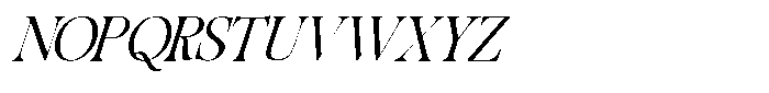 Migorta Elegance  Italic Eight Regular Font UPPERCASE