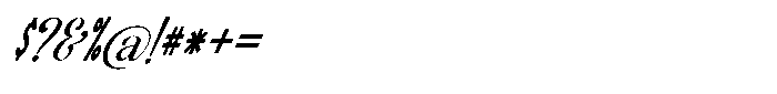 Migorta Elegance  Italic Eleven Regular Font OTHER CHARS