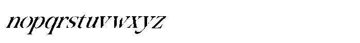 Migorta Elegance  Italic Eleven Regular Font LOWERCASE