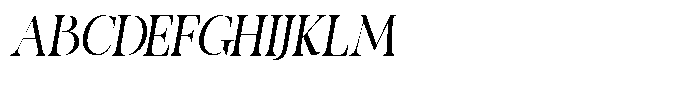 Migorta Elegance  Italic Five Regular Font UPPERCASE
