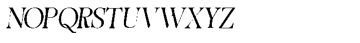 Migorta Elegance  Italic Four Regular Font UPPERCASE
