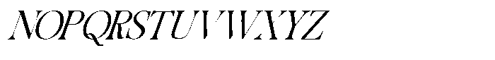 Migorta Elegance  Italic Nine Regular Font UPPERCASE