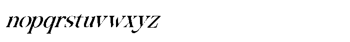 Migorta Elegance  Italic Nine Regular Font LOWERCASE