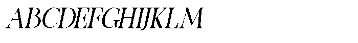 Migorta Elegance  Italic Regular Regular Font UPPERCASE