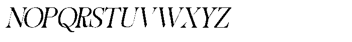 Migorta Elegance  Italic Regular Regular Font UPPERCASE