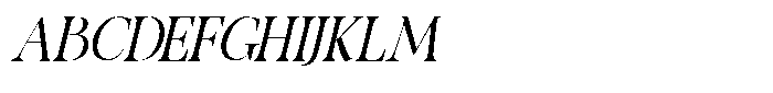 Migorta Elegance  Italic Six Regular Font UPPERCASE