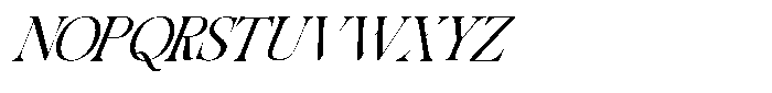 Migorta Elegance  Italic Ten Regular Font UPPERCASE