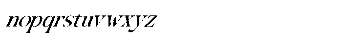 Migorta Elegance  Italic Ten Regular Font LOWERCASE