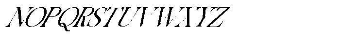 Migorta Elegance  Italic Thirtee Regular Font UPPERCASE