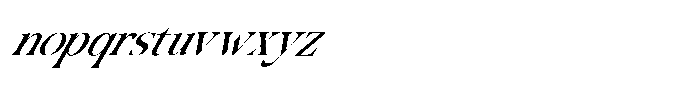 Migorta Elegance  Italic Thirtee Regular Font LOWERCASE