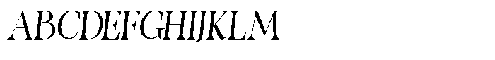 Migorta Elegance  Italic Three Regular Font UPPERCASE