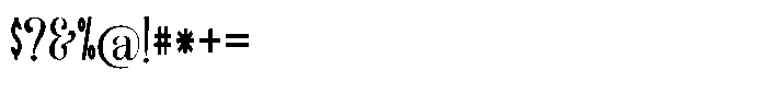 Migorta Elegance  Regular Font OTHER CHARS